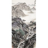 劉金河 四尺《清泉出岫》 中美協會員（詢價）