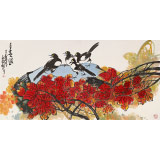 王永剛 四尺《多喜圖》 國家一級美術師（詢價）