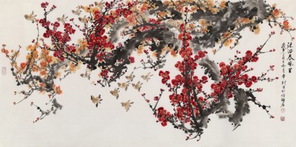 鄒本財 四尺《沐浴春風里》 公主嶺市美協常務副主席