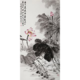 吳顯剛 《映日荷花別樣紅》 貴州七星關美協主席